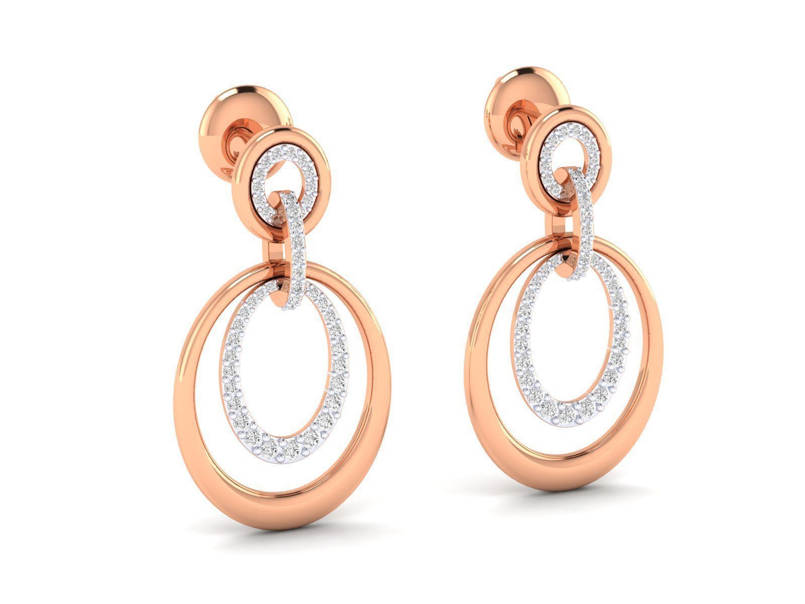Elegant Oval Silver Earrings with a sleek, polished finish.