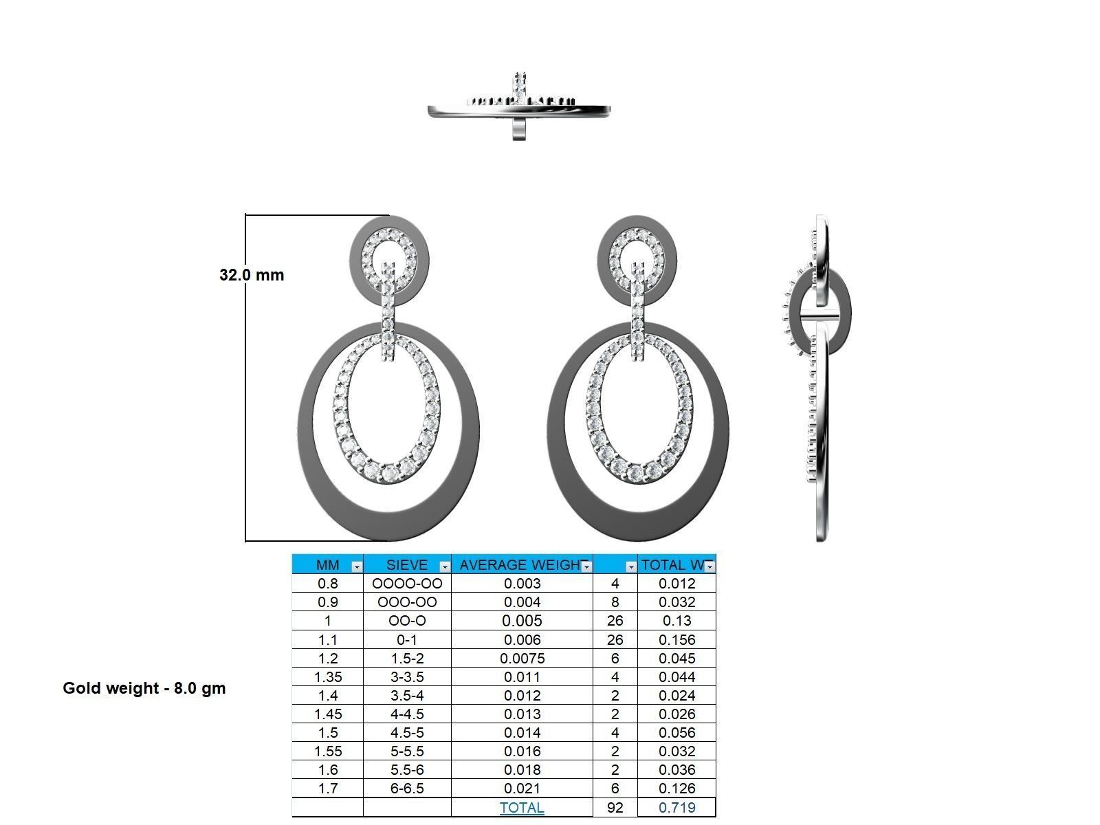 Elegant Oval Silver Earrings with a sleek, polished finish.