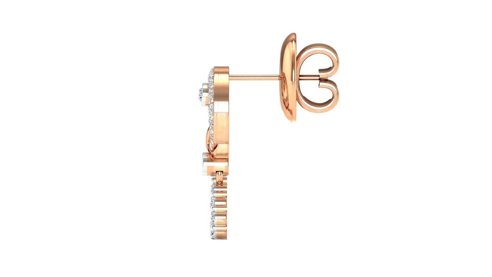 Silver Circle Knot Earrings with a sleek, modern design.