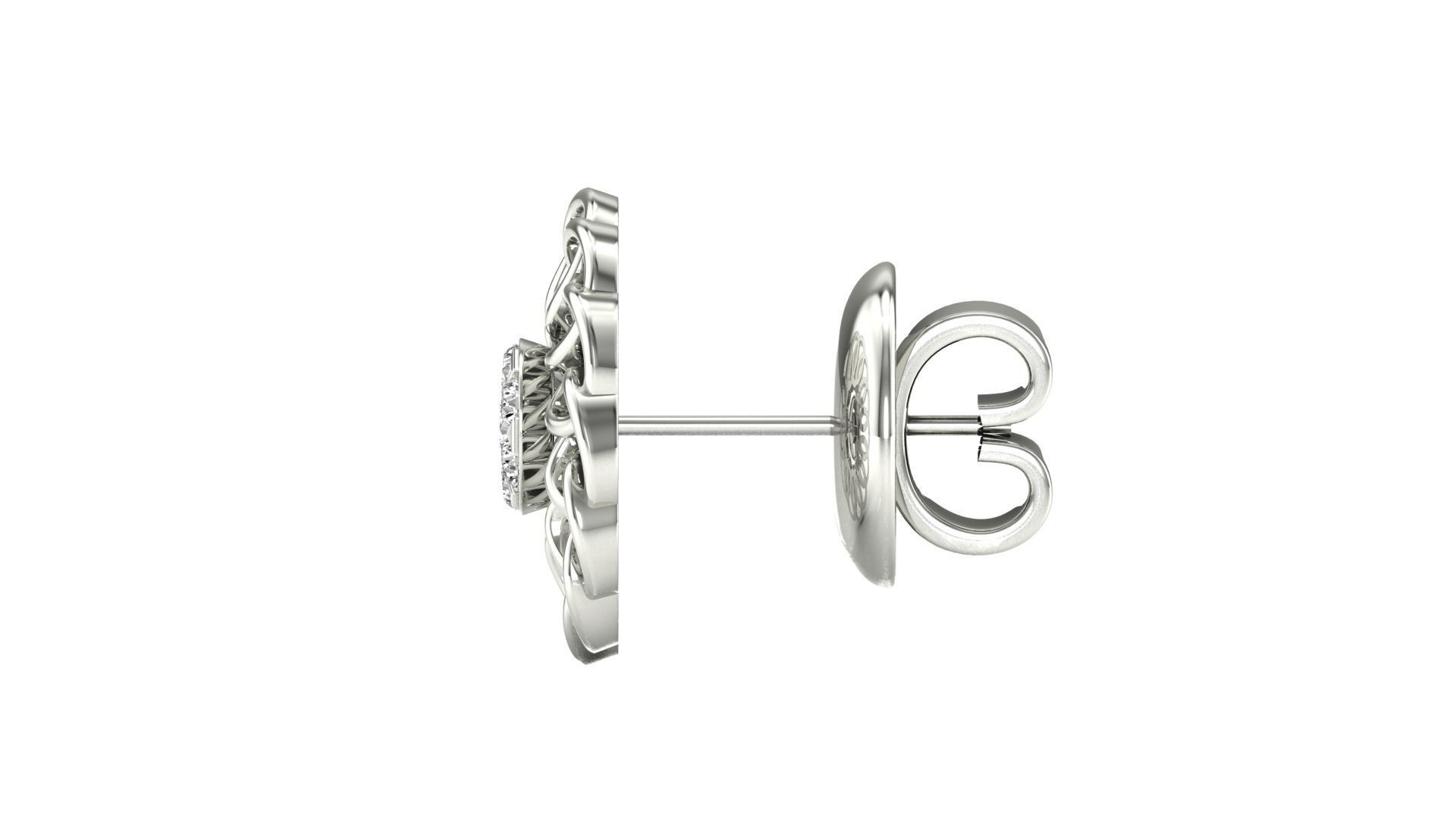 Sparkling Filigree Silver Earrings featuring intricate filigree design.