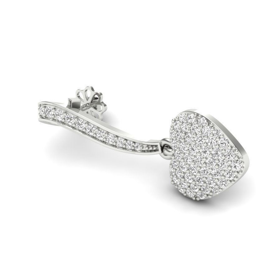 Radiant Heart Drop Earrings made from high-quality silver with sparkling heart-shaped drops.