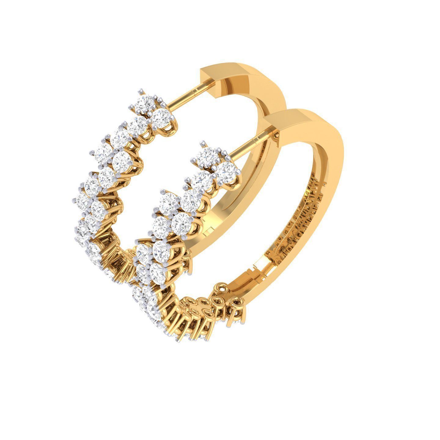 Radiant Elegance Hoop Earrings with high-polished finish and timeless shine.