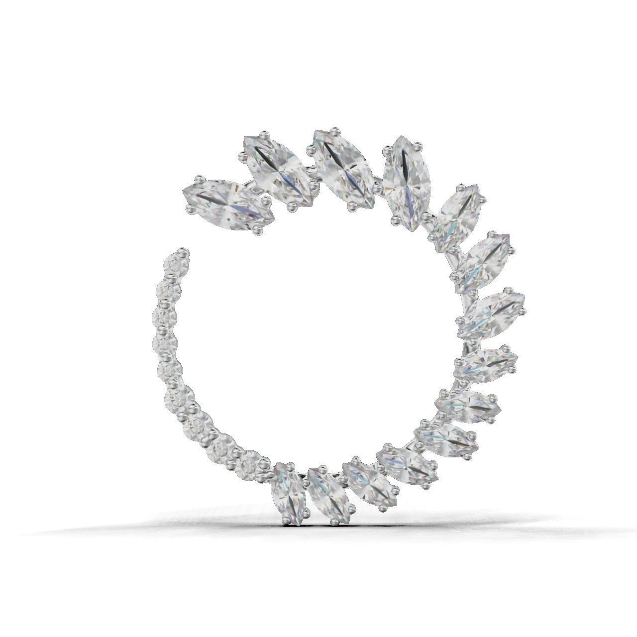 Radiant Rectangular Stone Earrings in Silver 925 with a sleek design and sparkling stones.