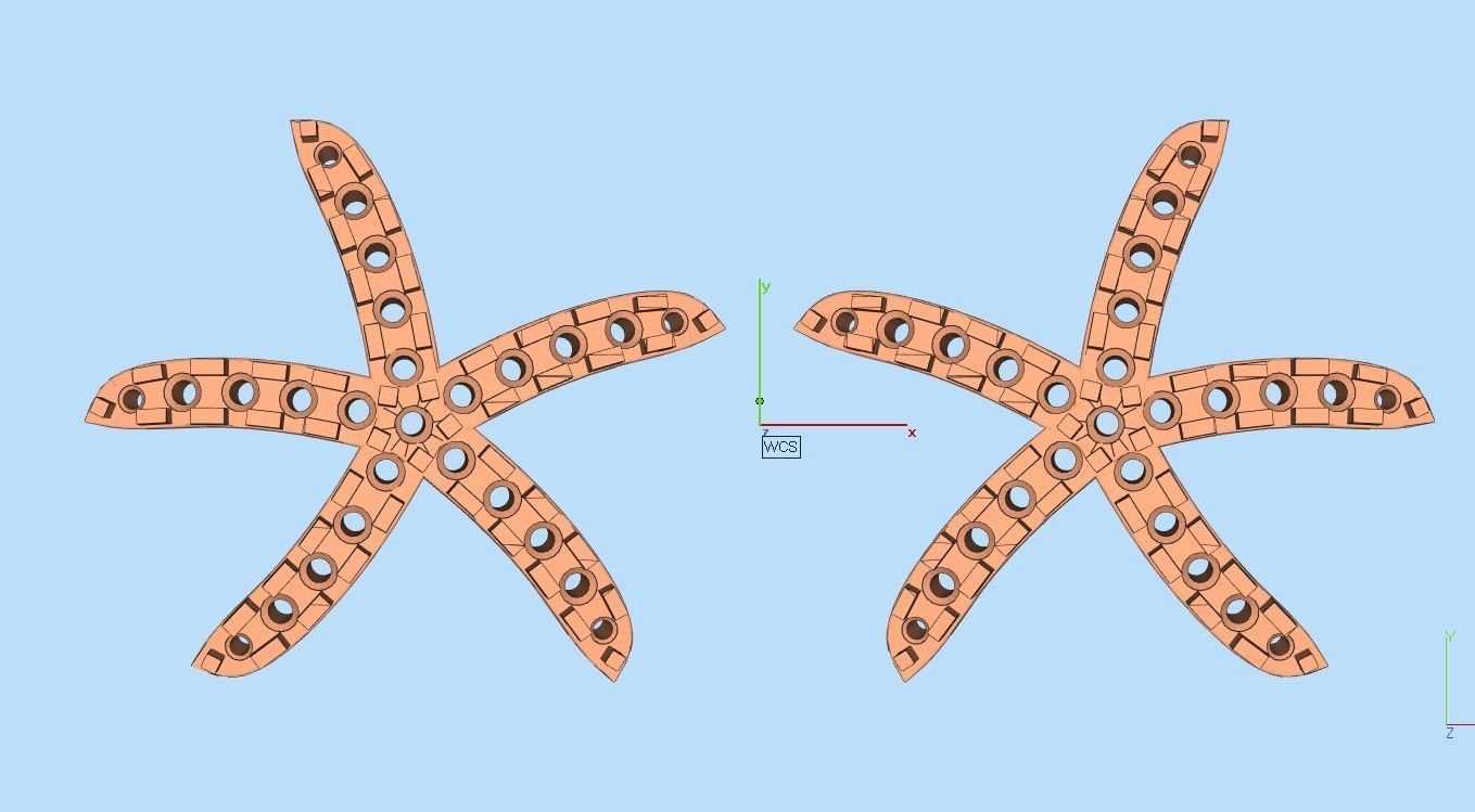 Radiant starfish-shaped silver earrings with sparkling accents and a high-polished finish.