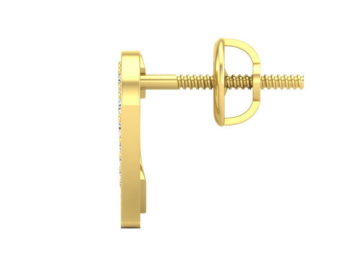 HFS-E057 (2) Sparkling Heart Stud Earrings with elegant heart design and sparkling stones, crafted from high-quality Silver 925.