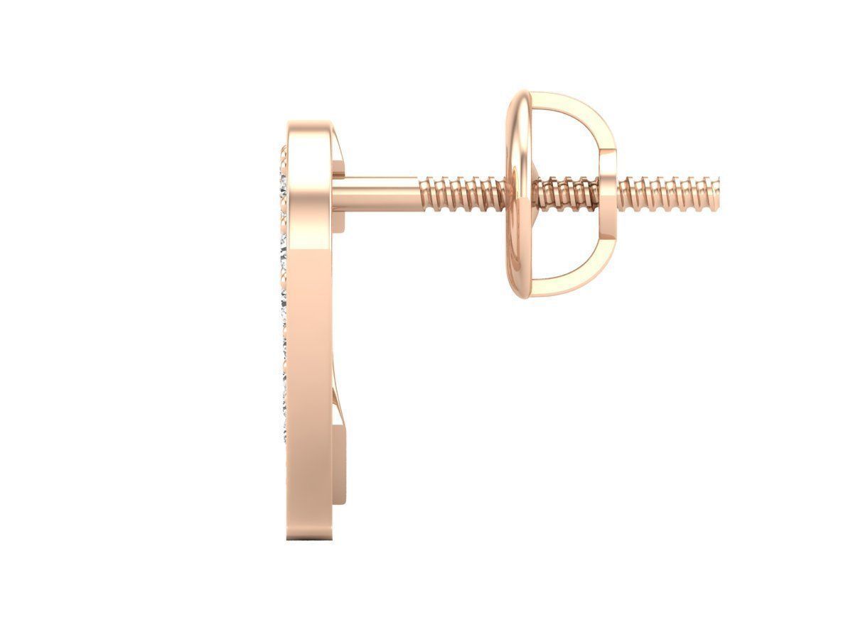 HFS-E057 (3) Sparkling Heart Stud Earrings with elegant heart design and sparkling stones, crafted from high-quality Silver 925.