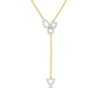 Elegant Silver Geometric Necklace with sparkling shapes