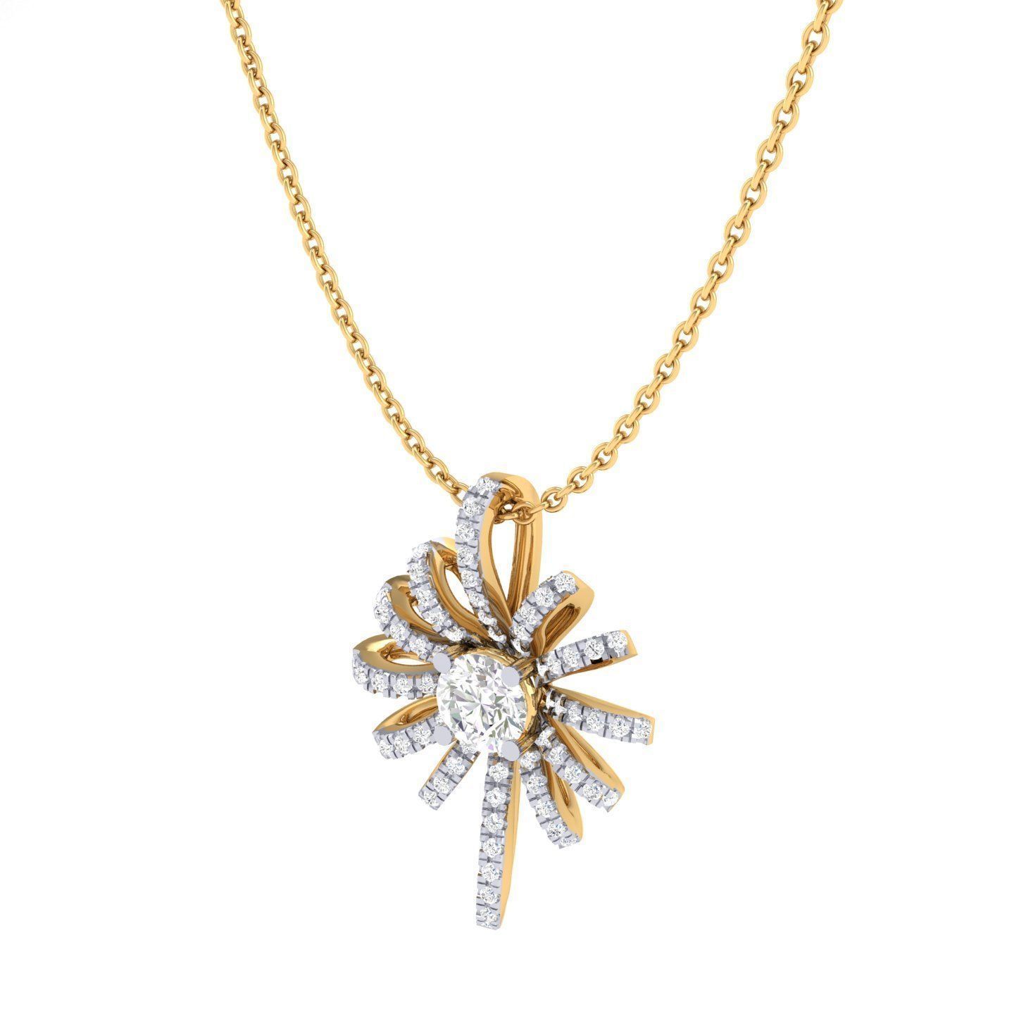Radiant Starburst Necklace with sparkling starburst design