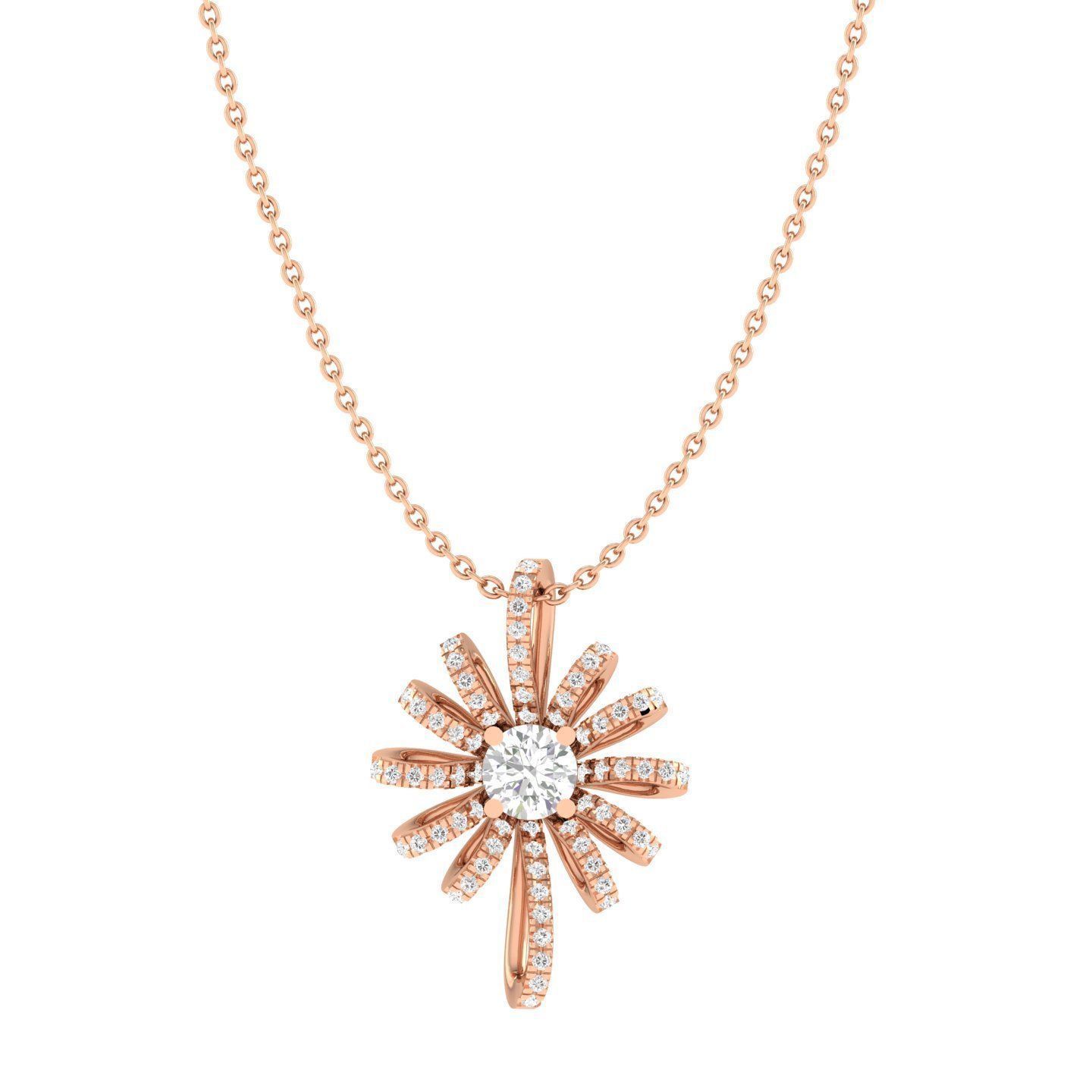 Radiant Starburst Necklace with sparkling starburst design