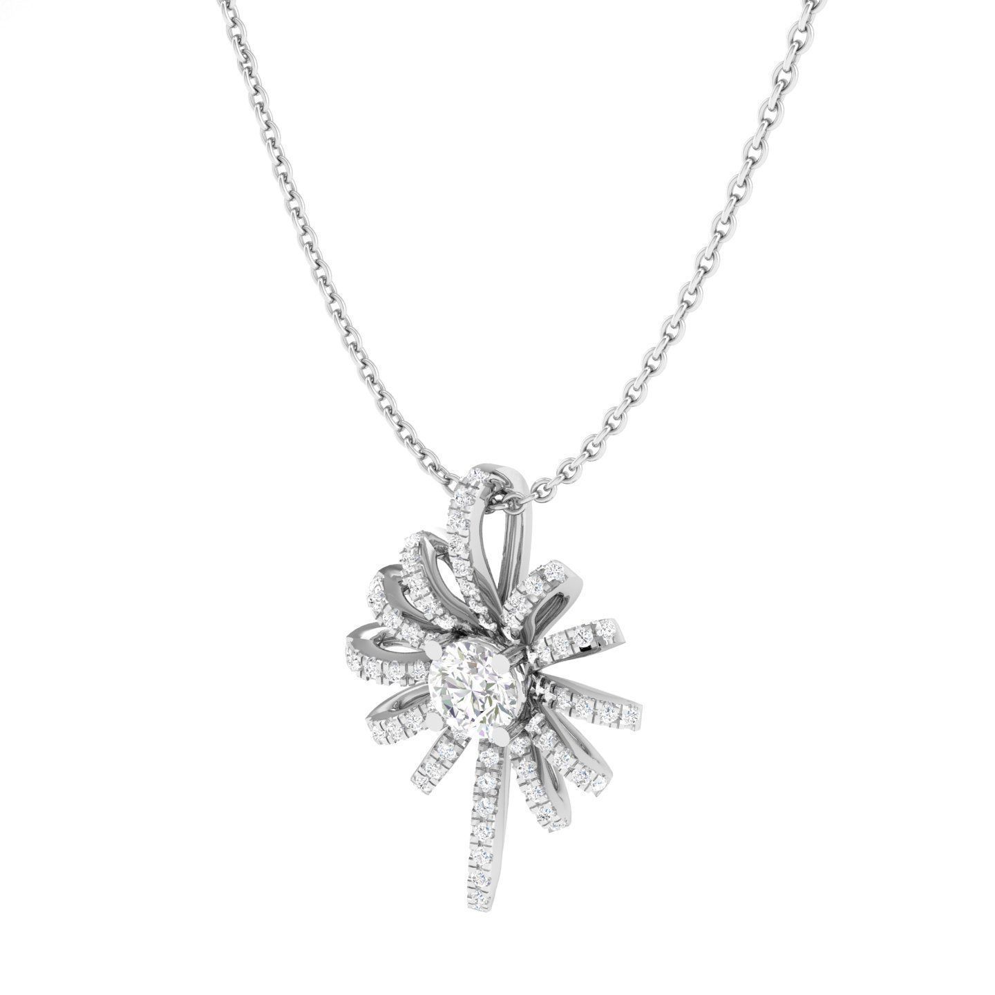 Radiant Starburst Necklace with sparkling starburst design