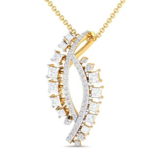 Radiant Swirl Silver Necklace with an elegant swirl design