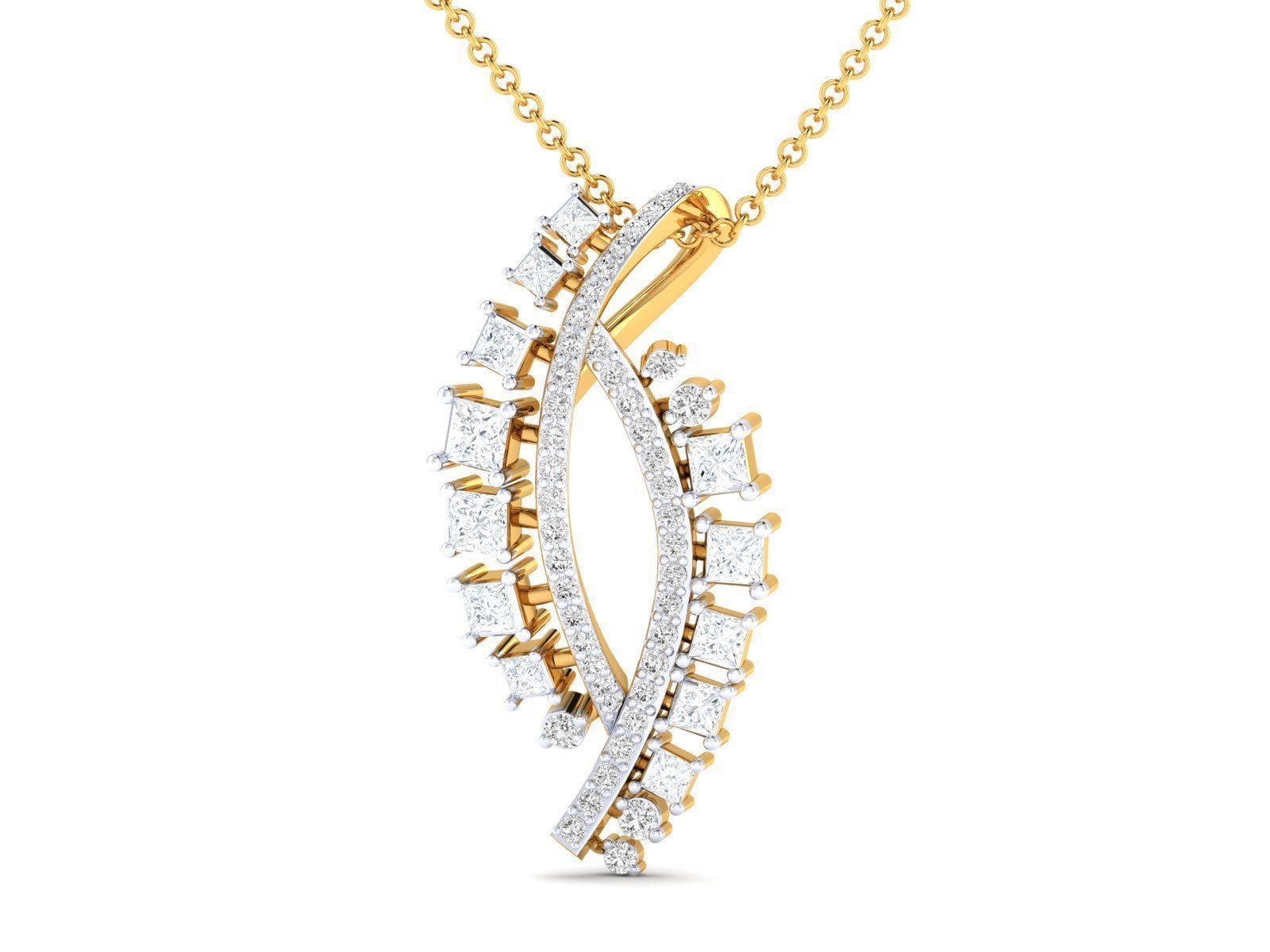 Radiant Swirl Silver Necklace with an elegant swirl design