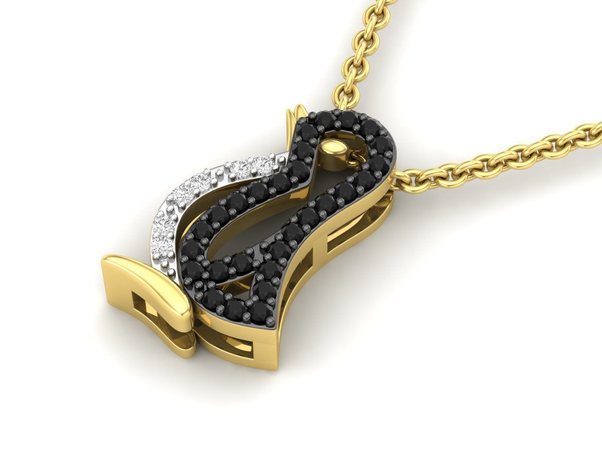 HFS-N030 (17) Sparkling Penguin Silver Necklace with a charming penguin pendant