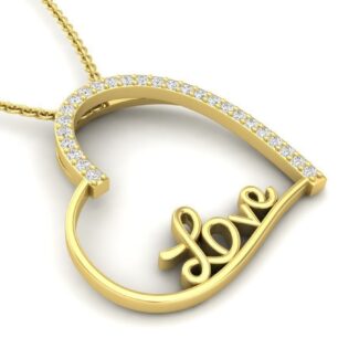Elegant Love Heart Necklace with a stunning heart-shaped pendant