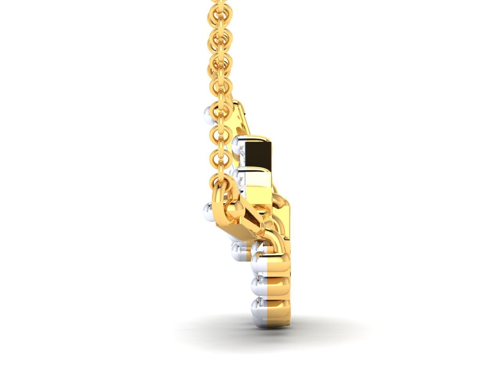 Glittering Silver Feather Necklace featuring a sleek, feather-inspired design with a polished silver finish.