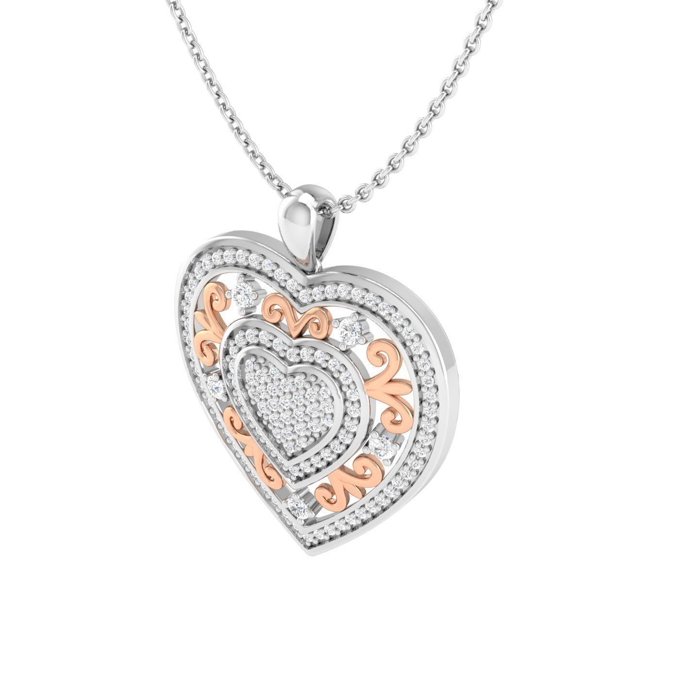 Luminous Heart Silver Ring with a radiant heart-shaped design.