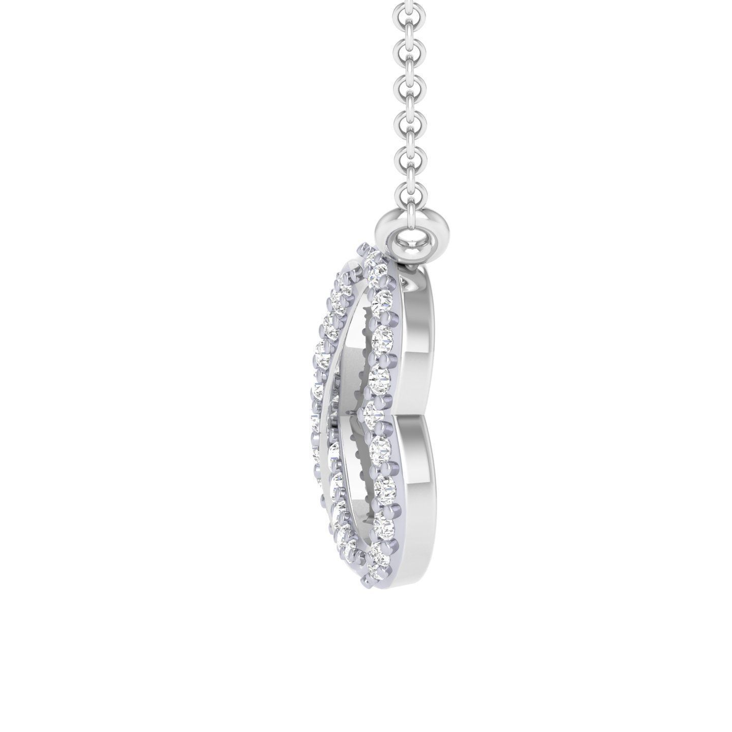 Sparkling Infinity Heart Necklace featuring an intertwined heart and infinity symbol with radiant stones.