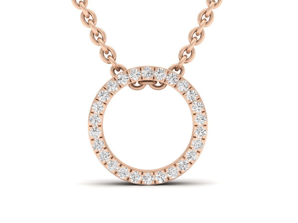 Radiant Silver Eternity Necklace featuring interlocking circles adorned with sparkling stones on a delicate silver chain.