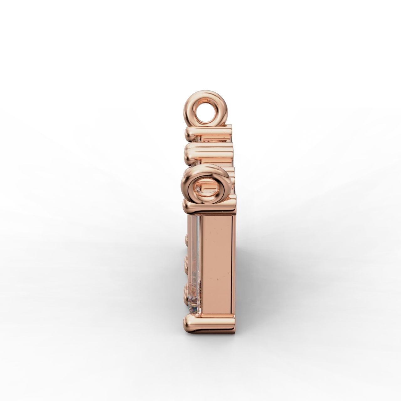 Radiant Rectangular Elegance Pendant featuring a sleek design and a striking rectangular stone set in sterling silver.