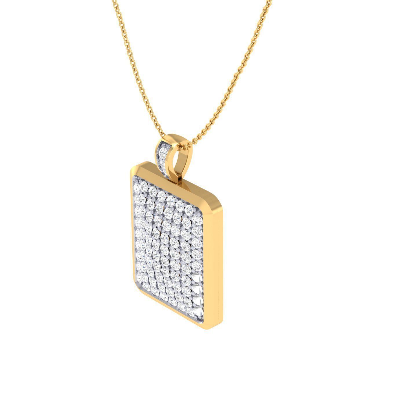 Radiant Sparkle Silver Pendant with dazzling design in recycled Silver 925.