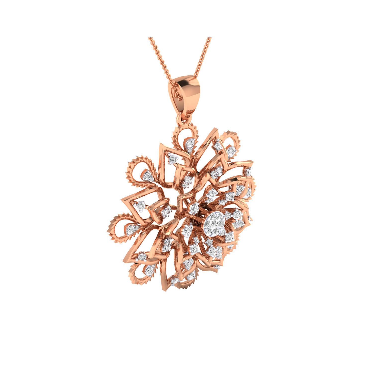 Elegant Floral Silver Pendant featuring a delicate floral design crafted from high-quality silver