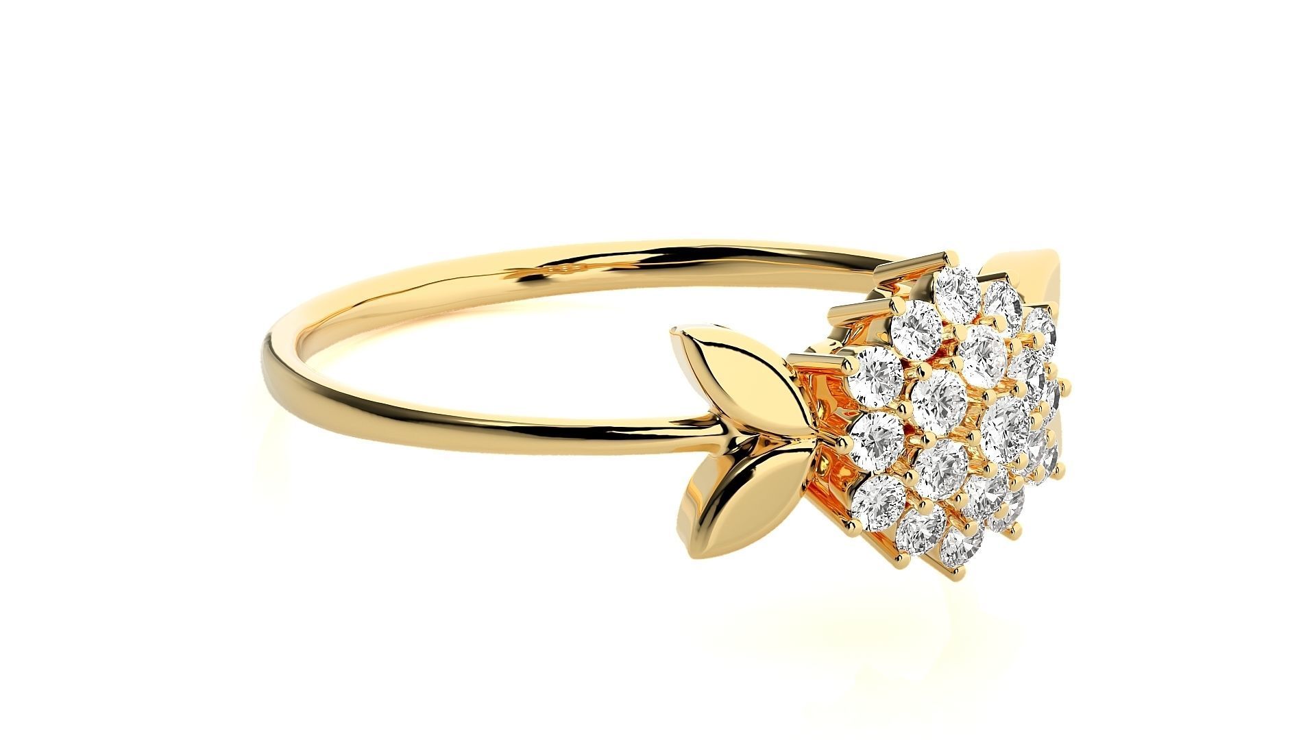 Sparkling Cluster Silver Ring with dazzling stones arranged in a modern cluster design, crafted from premium high-quality silver.