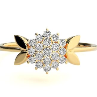 Sparkling Cluster Silver Ring with dazzling stones arranged in a modern cluster design, crafted from premium high-quality silver.