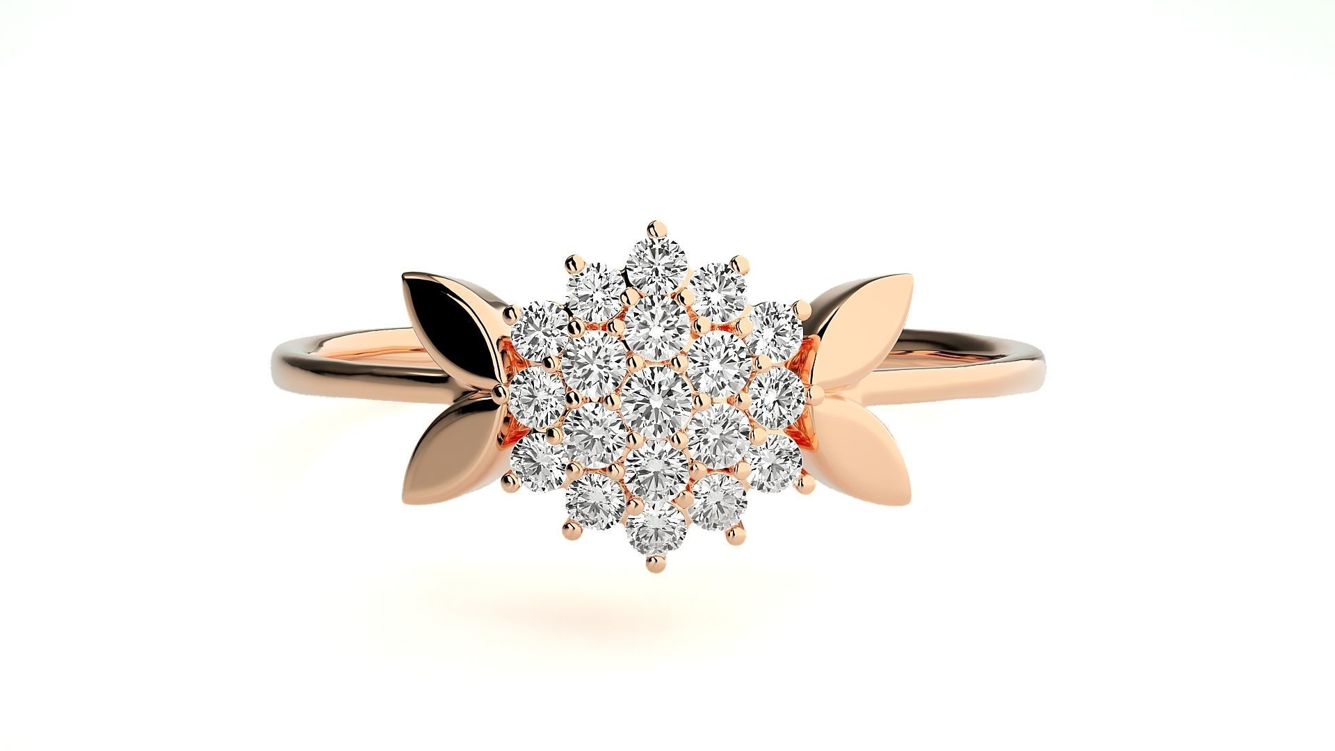 Sparkling Cluster Silver Ring with dazzling stones arranged in a modern cluster design, crafted from premium high-quality silver.