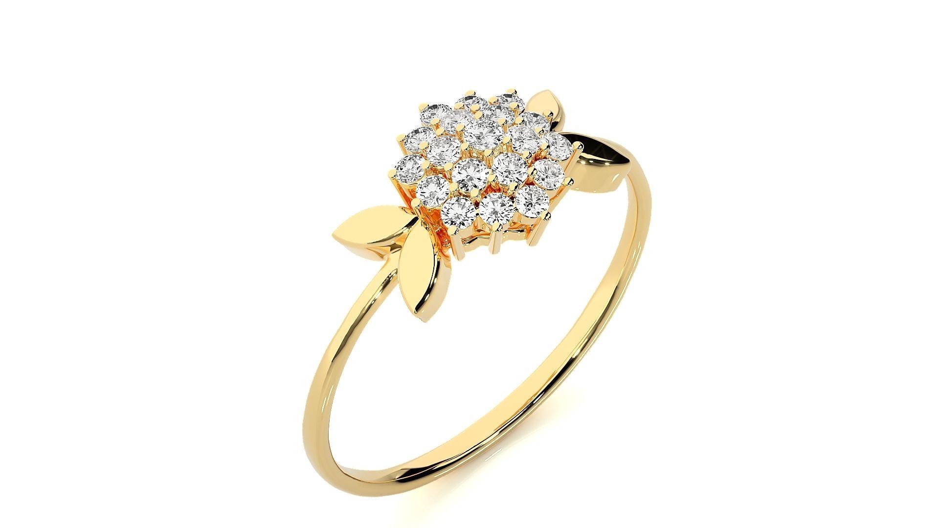 Sparkling Cluster Silver Ring with dazzling stones arranged in a modern cluster design, crafted from premium high-quality silver.