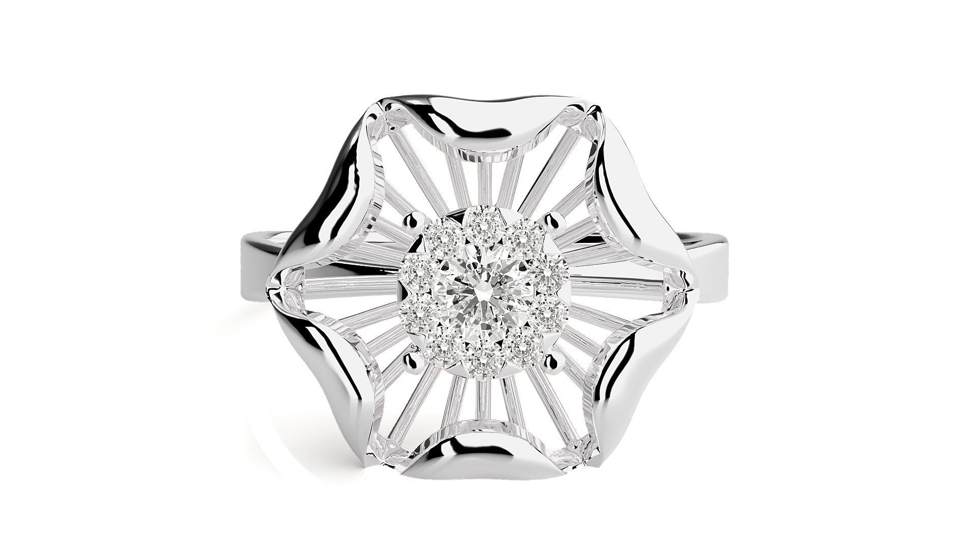 Starlight Solitaire Silver Ring featuring a single sparkling stone set in elegant high-quality silver, perfect for a sophisticated look.