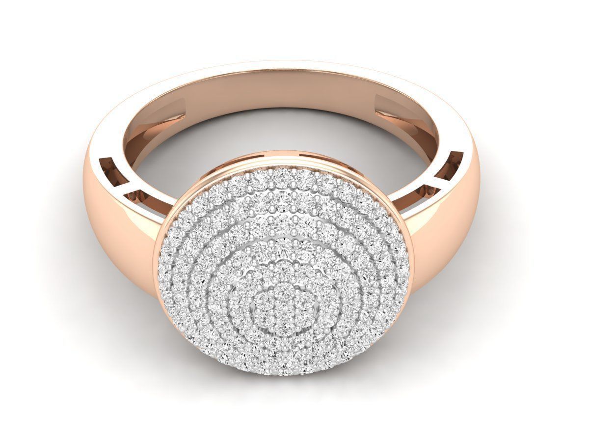 Sparkling Halo Silver Ring with shimmering stones and an elegant halo design in Silver 925.