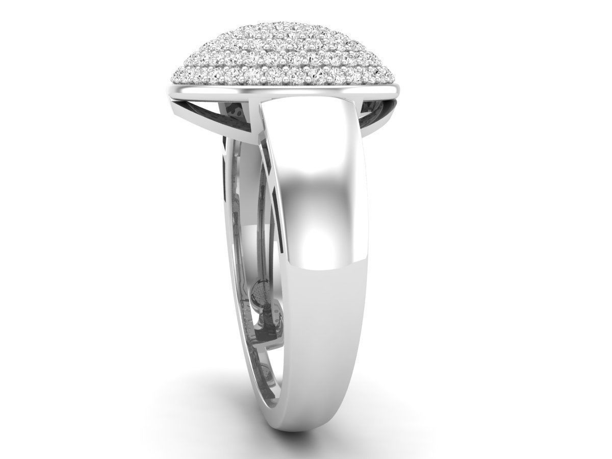 Sparkling Halo Silver Ring with shimmering stones and an elegant halo design in Silver 925.