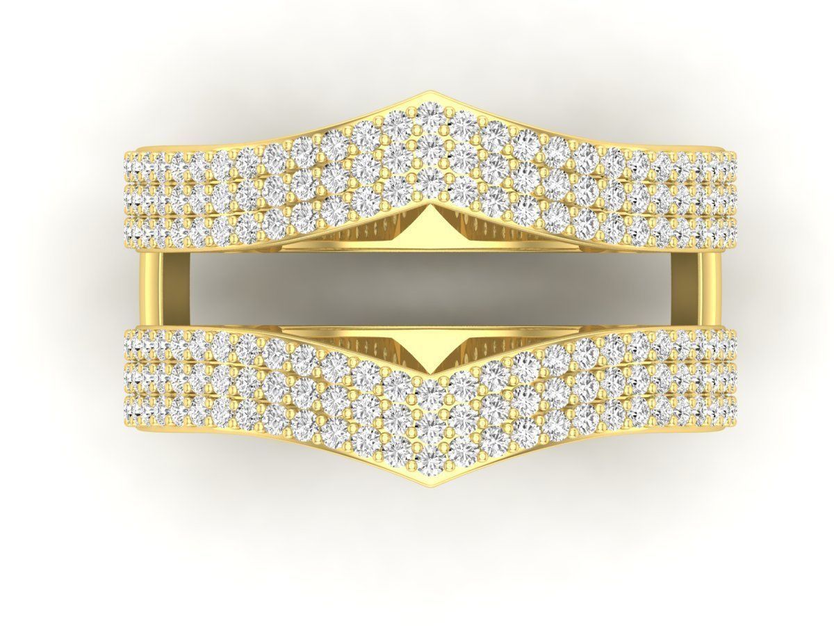 Radiant double-band silver ring with shimmering stones, crafted in high-quality Silver 925.