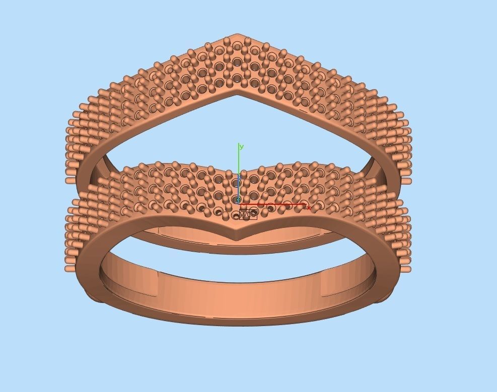 Radiant double-band silver ring with shimmering stones, crafted in high-quality Silver 925.