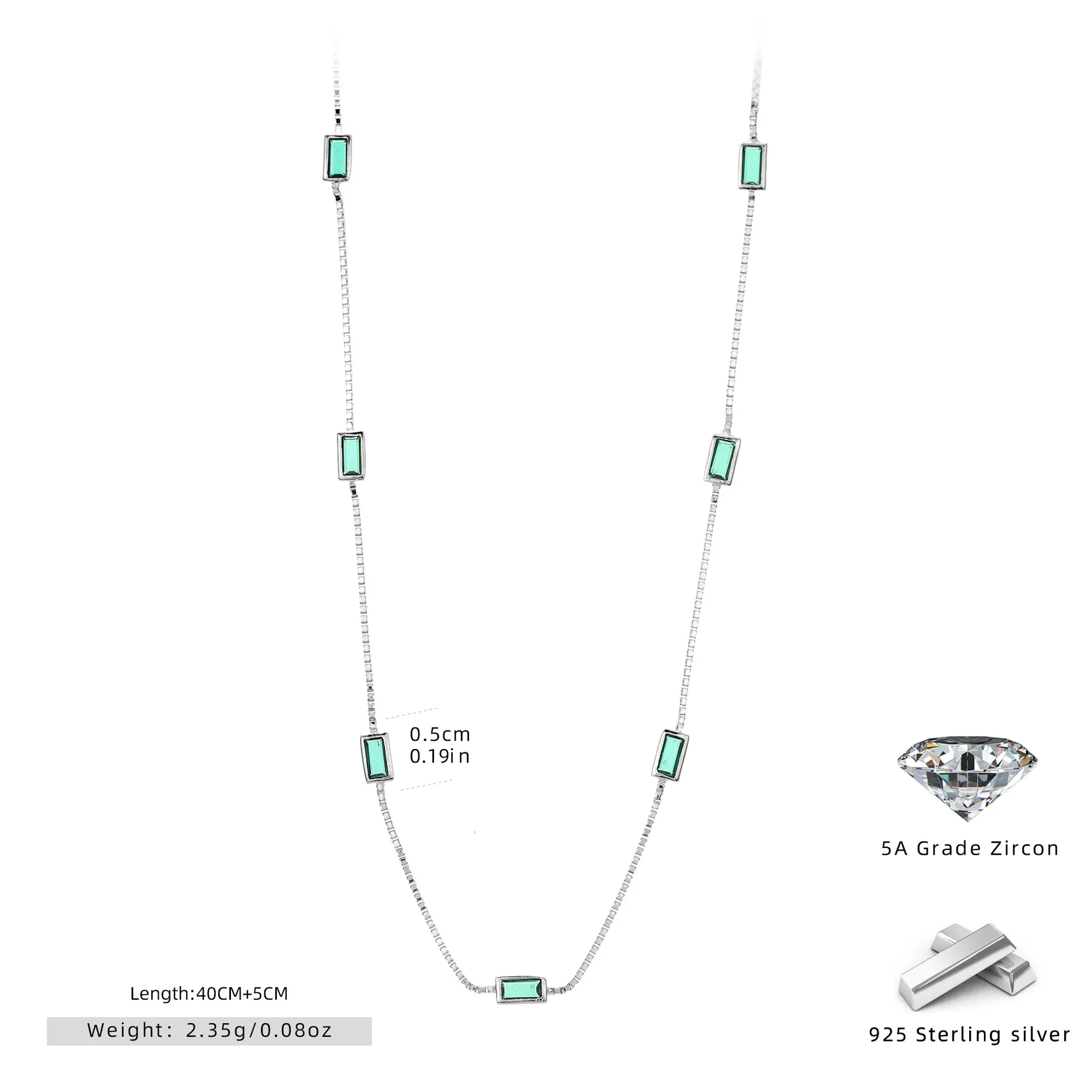 Emerald Interval wholesale 925 sterling silver - Emerald Interval