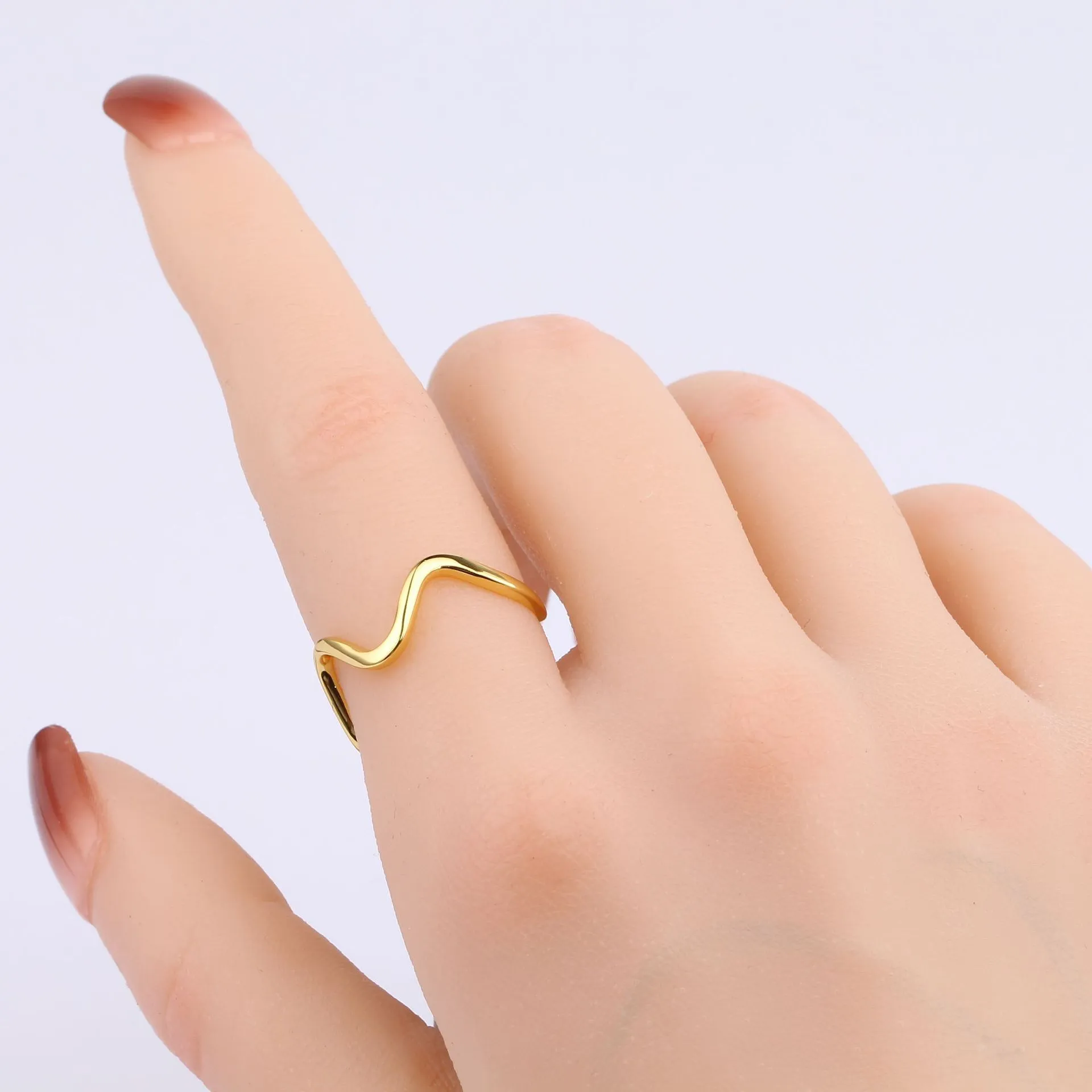 Wave Ring - 10 Wholesale 925 Sterling Silver Wave Ring