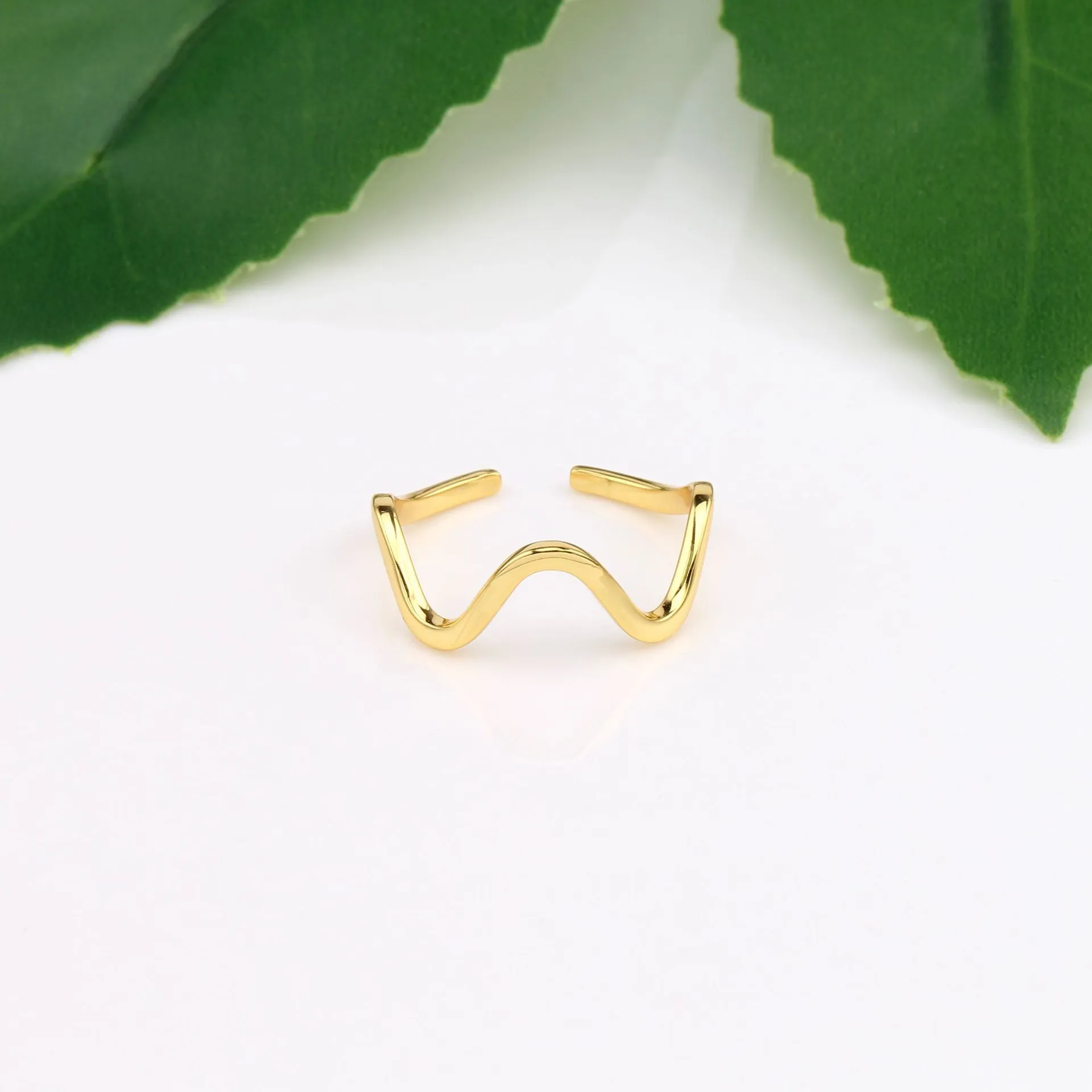 Wave Ring - 5 Wholesale 925 Sterling Silver Wave Ring