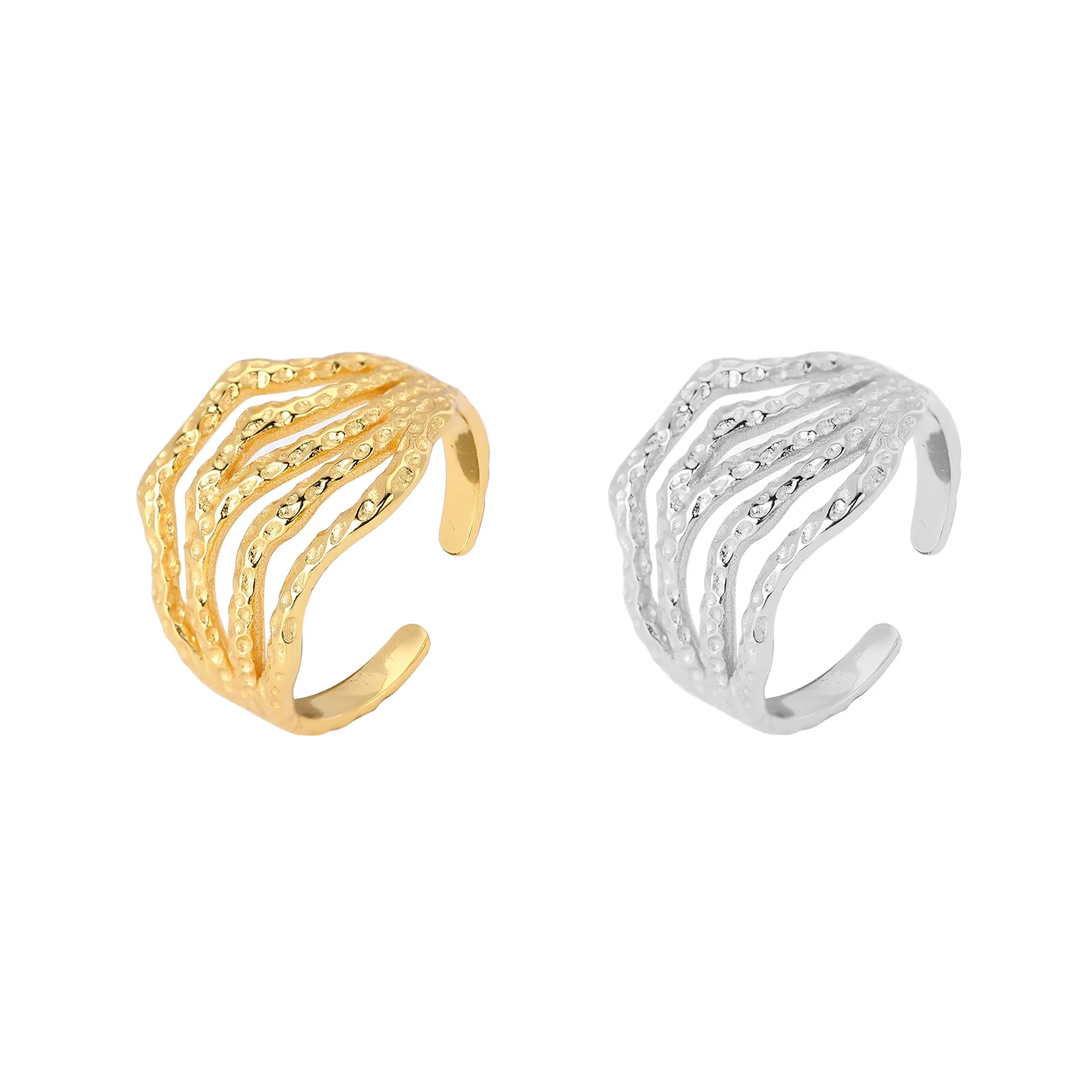 Wholesale 925 Sterling Silver - Rippled Elegance