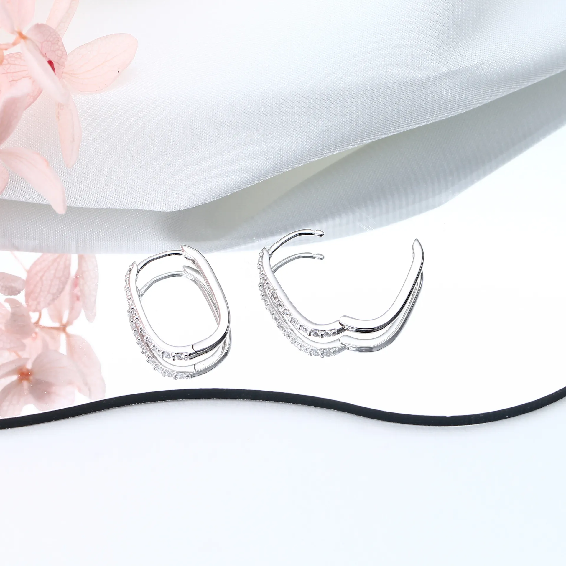 Wholesale 925 Sterling Silver - Classic CZ Earrings