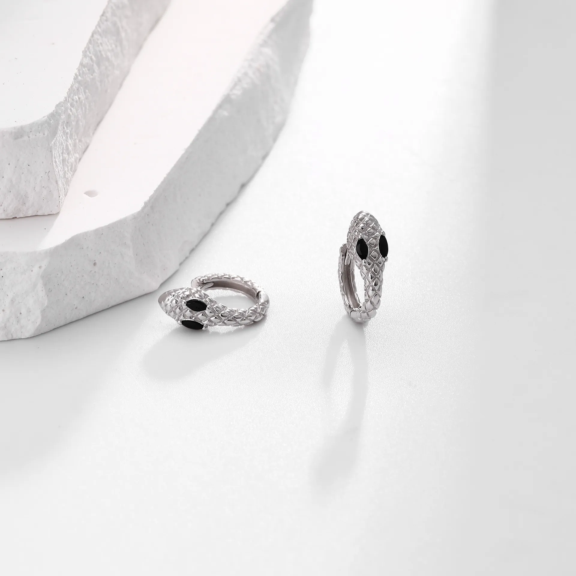 Snake Hoop Earrings