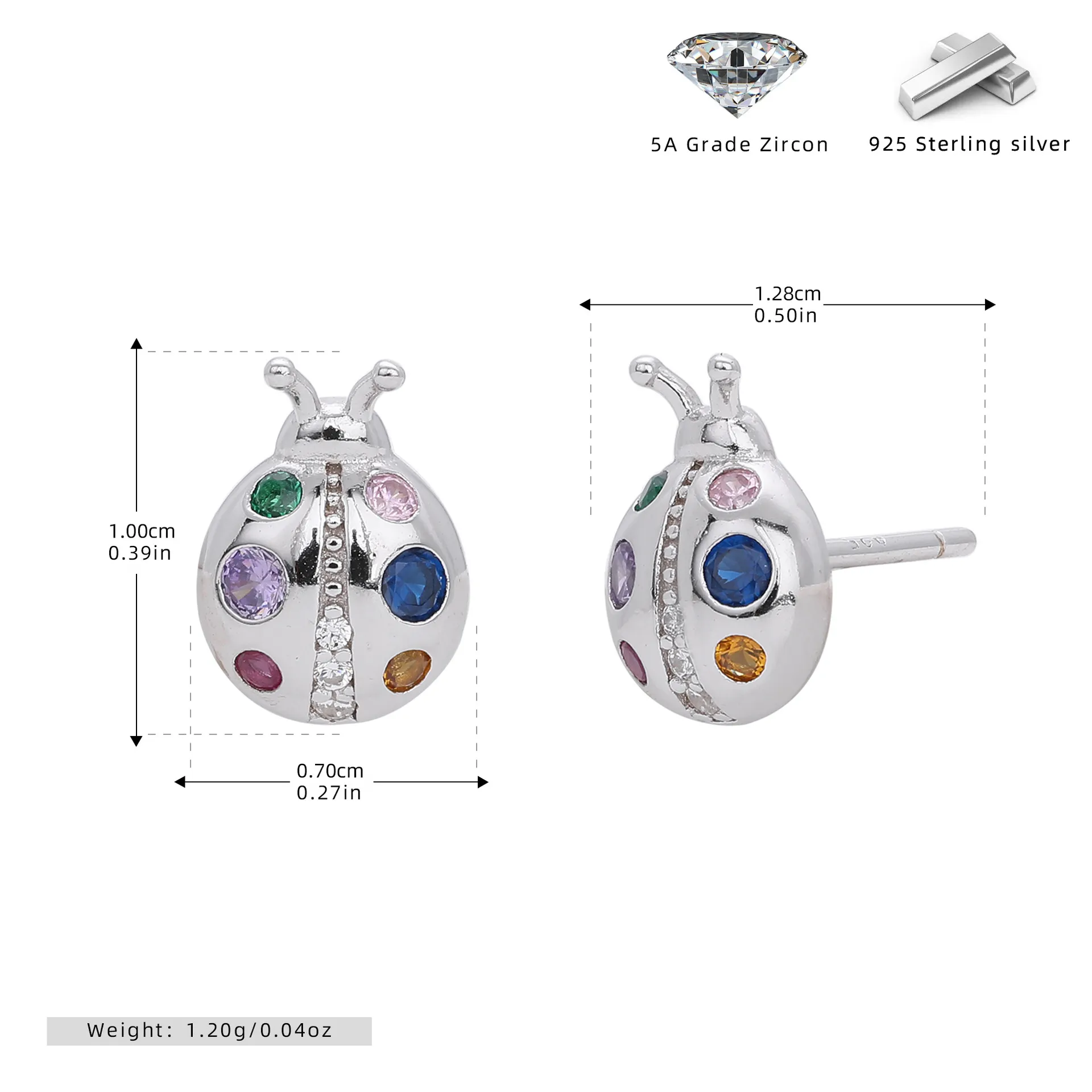 Wholesale 925 Sterling Silver - Rainbow Lady Wholesale 925 Sterling Silver - Rainbow Lady