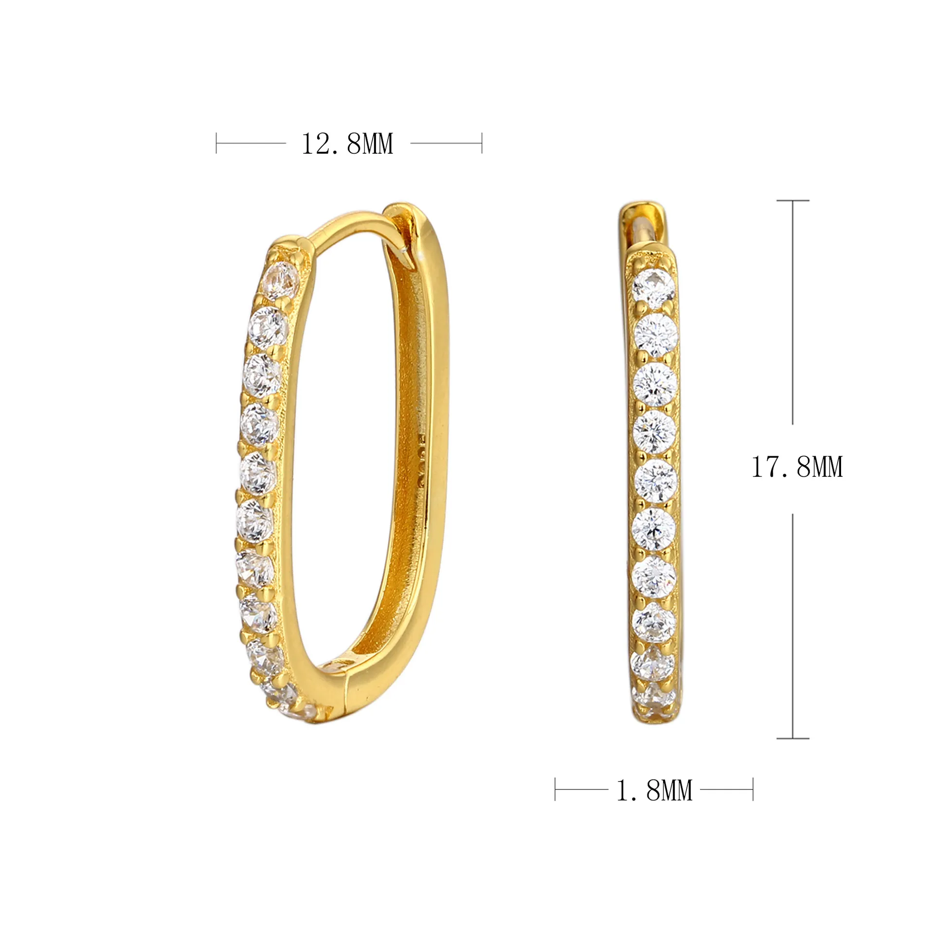 Wholesale 925 Sterling Silver - Classic CZ Earrings