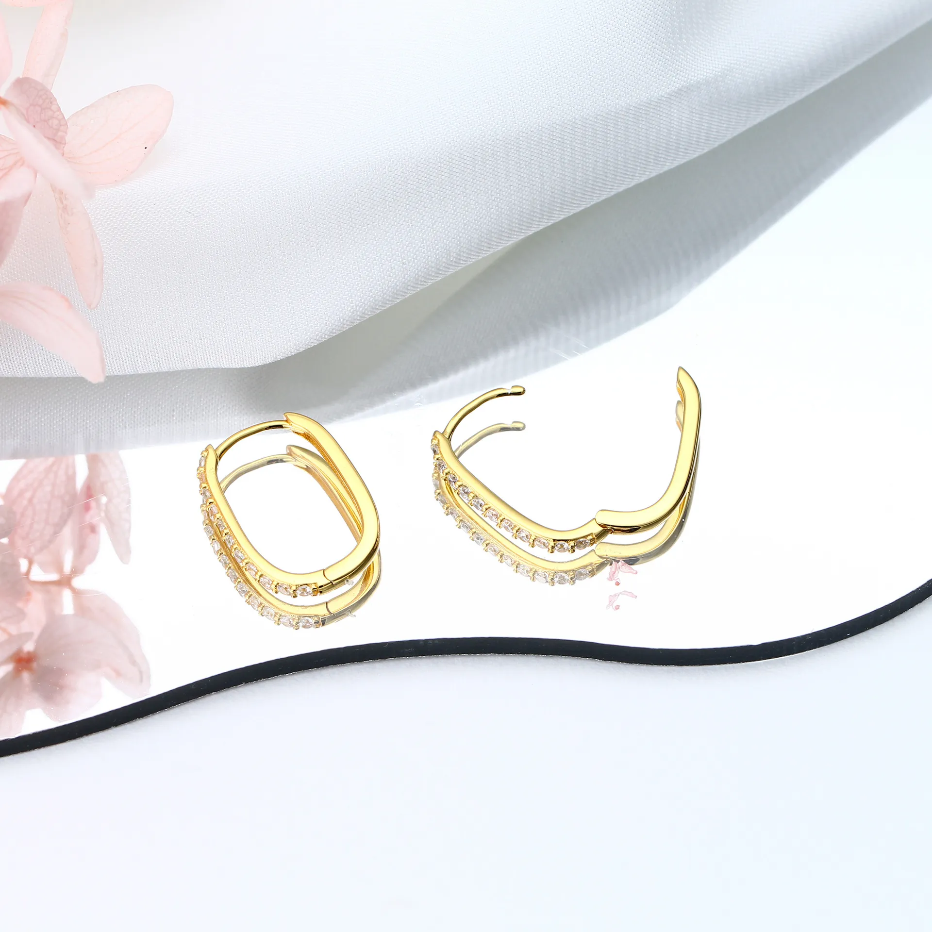 Wholesale 925 Sterling Silver - Classic CZ Earrings