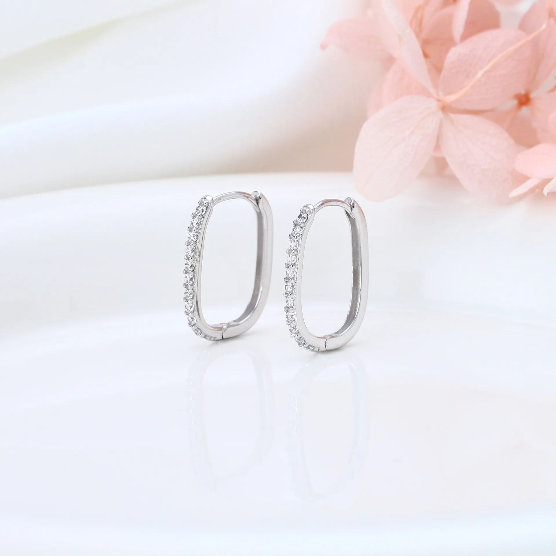 Wholesale 925 Sterling Silver - Classic CZ Earrings