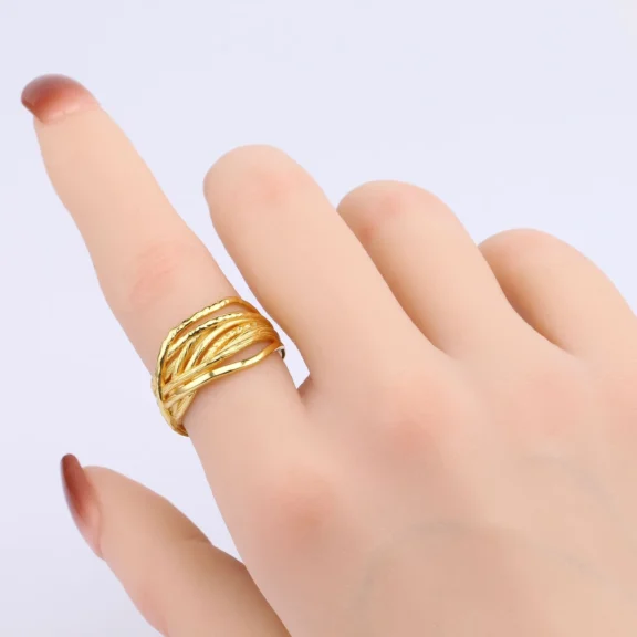 Wholesale 925 Sterling Silver - irregular multi-layer winding