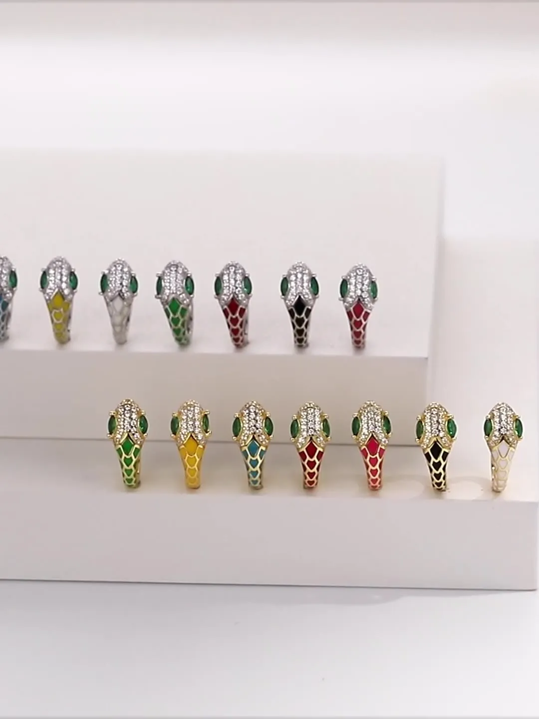 Wholesale 925 Sterling Silver - Snake Shapped Hoop Earrings Wholesale 925 Sterling Silver - Snake Shapped Hoop Earrings