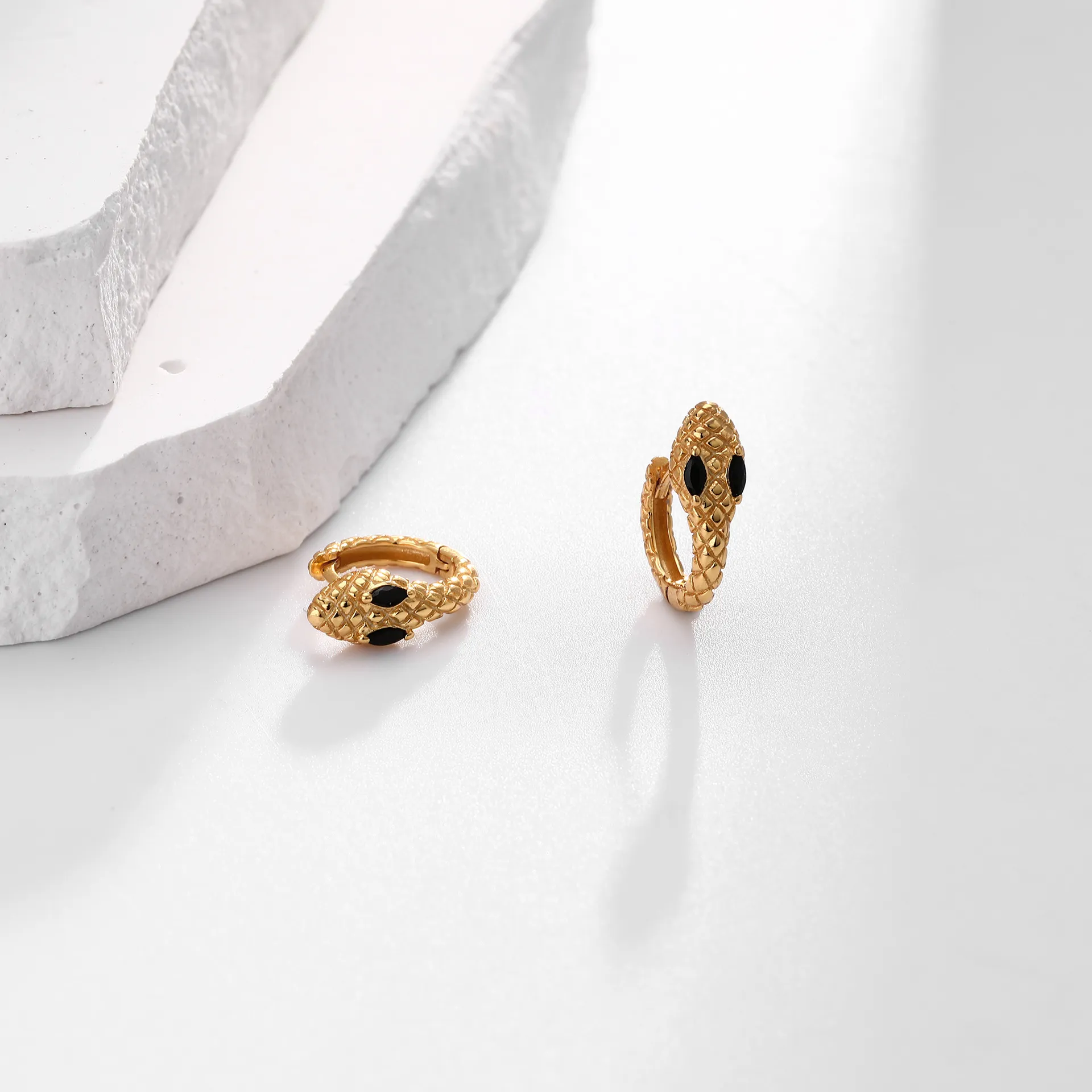 Snake Hoop Earrings